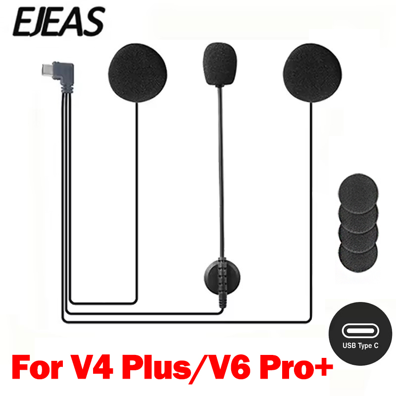 Intercom Headset Helmet - EJEAS V6 PRO /V4 PLUS Motorcycle