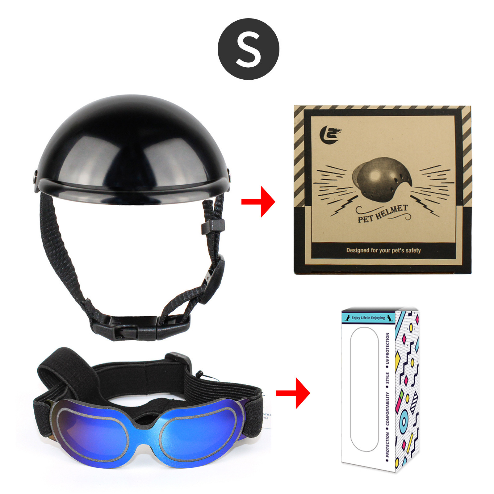 Pet Accessories Including Helm - Motorcycle Gear Dogs recension och pris