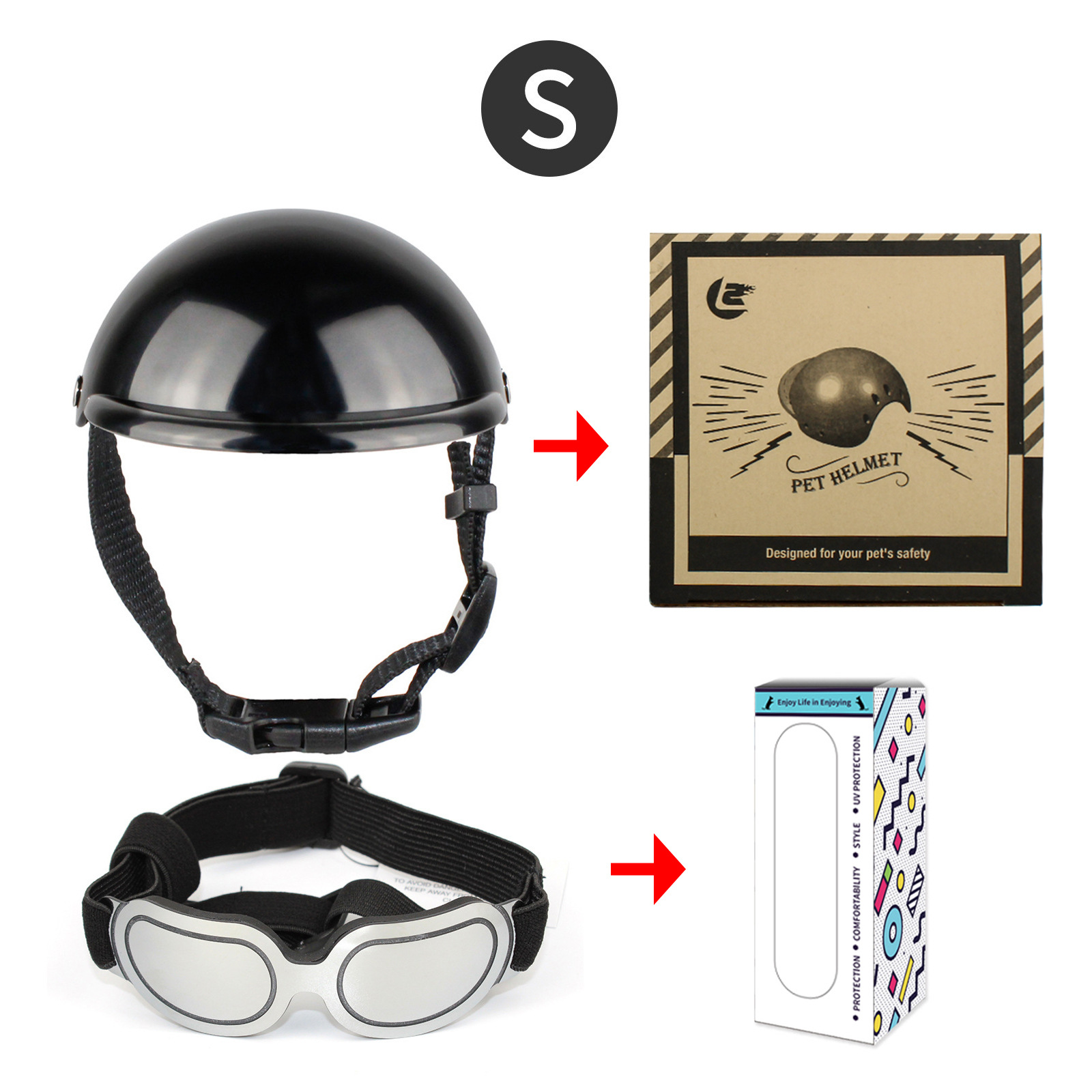 Pet Accessories Including Helm - Motorcycle Gear Dogs recension och pris