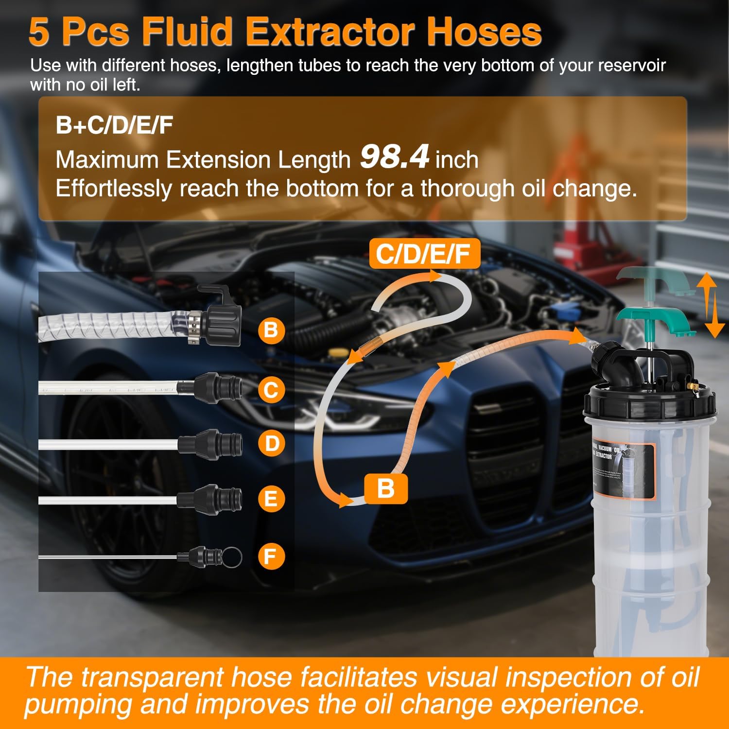 GOOACC Oil Extractor Pump 9L M - Motorcycle Gear Oil recension och pris