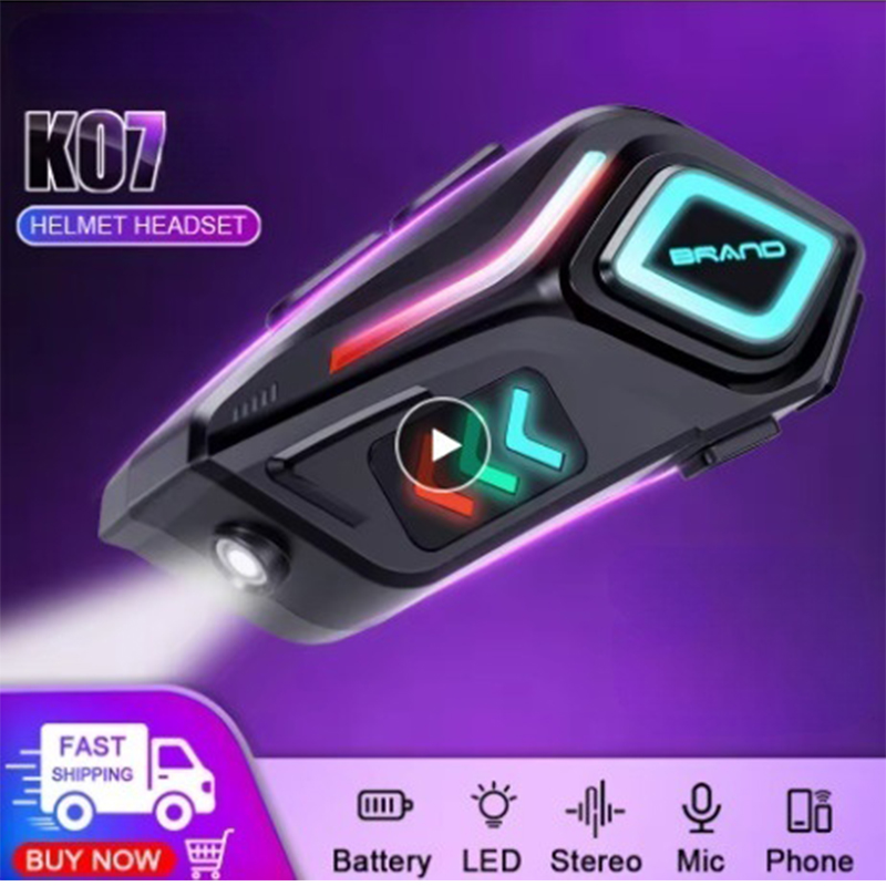 Helmet Bluetooth K07 Headset W - Intercom Headset Helmet recension och pris
