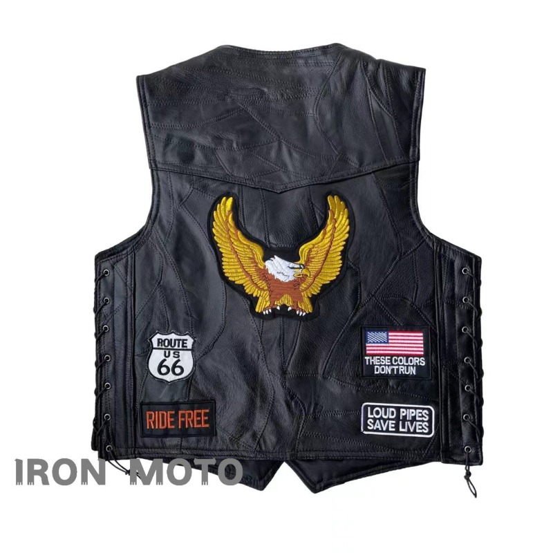 NEW Motorcycle Vests Men Cafe  - Motorcycle Gear Vest recension och pris