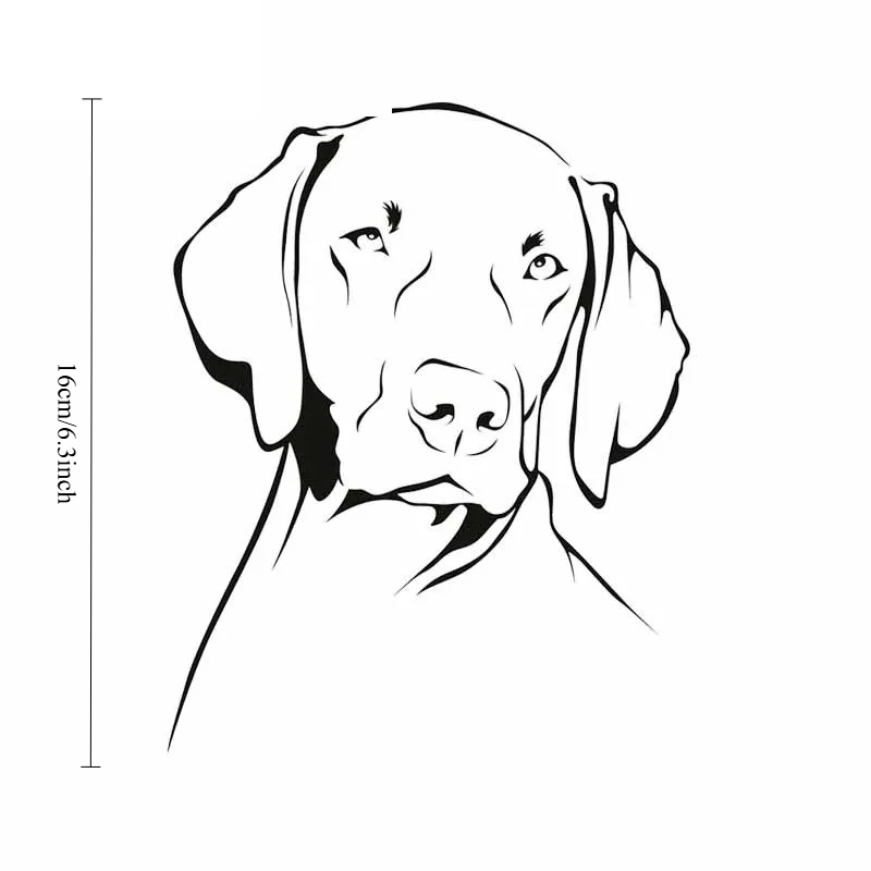 Weimaraner Dog Outline Waterpr - Motorcycle Gear Dogs recension och pris