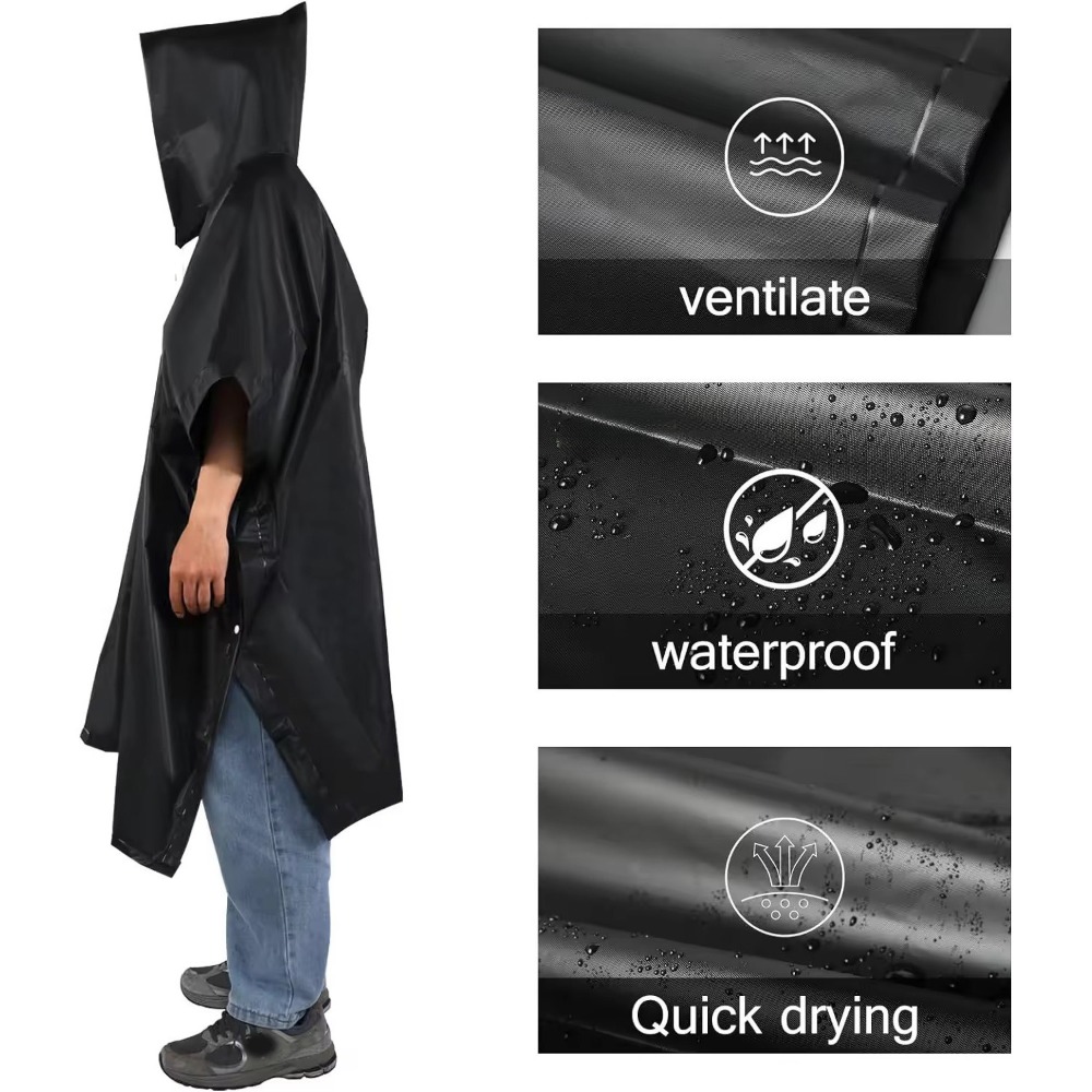 3 in 1 Waterproof Rain Poncho  - Motorcycle Gear Rain recension och pris