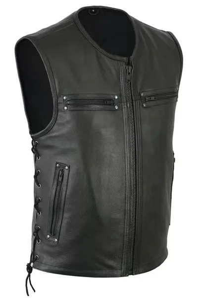 New Solid Color Stand Collar L - Motorcycle Gear Vest recension och pris