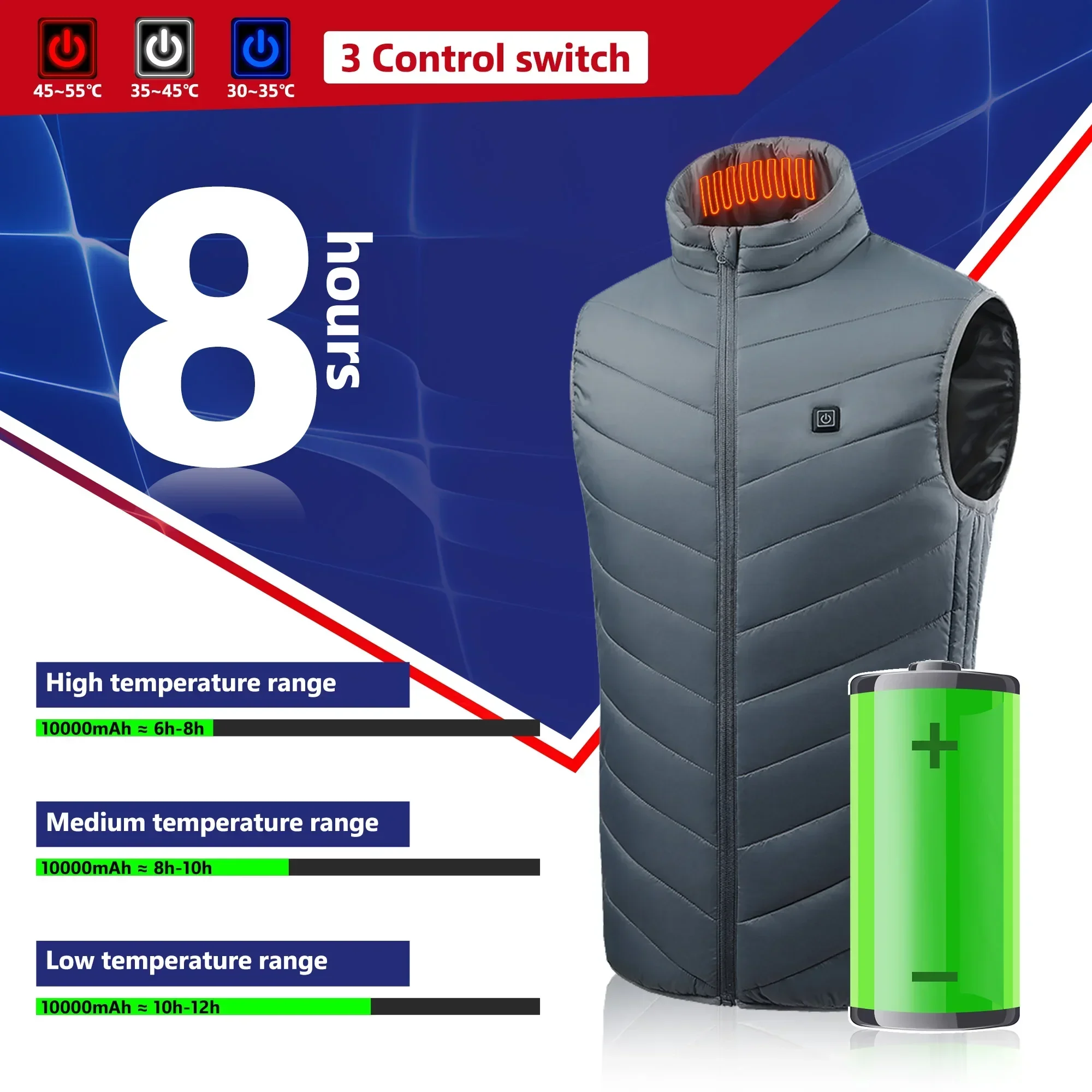 21 Heated Vest Electric Heated - Motorcycle Gear Vest recension och pris
