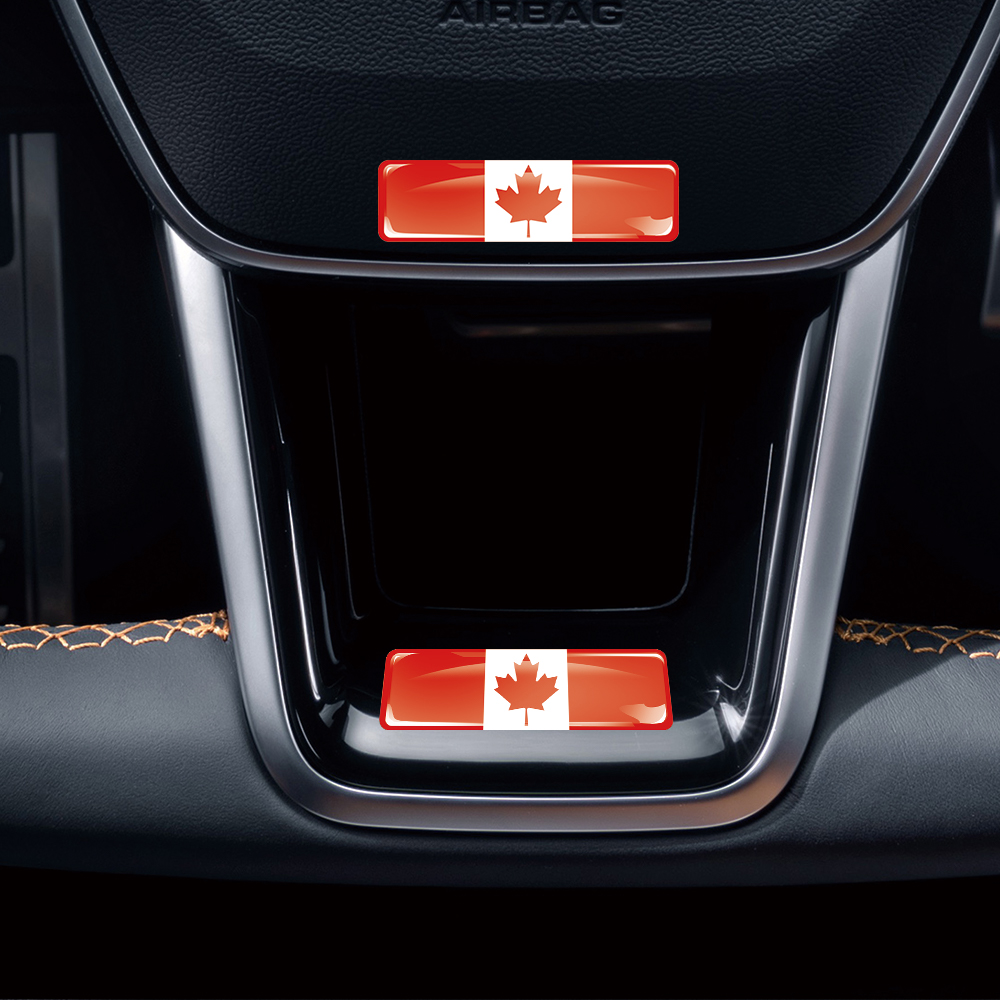 Canada Flag 3D Epoxy Resin Dec - Motorcycle Gear Canada recension och pris