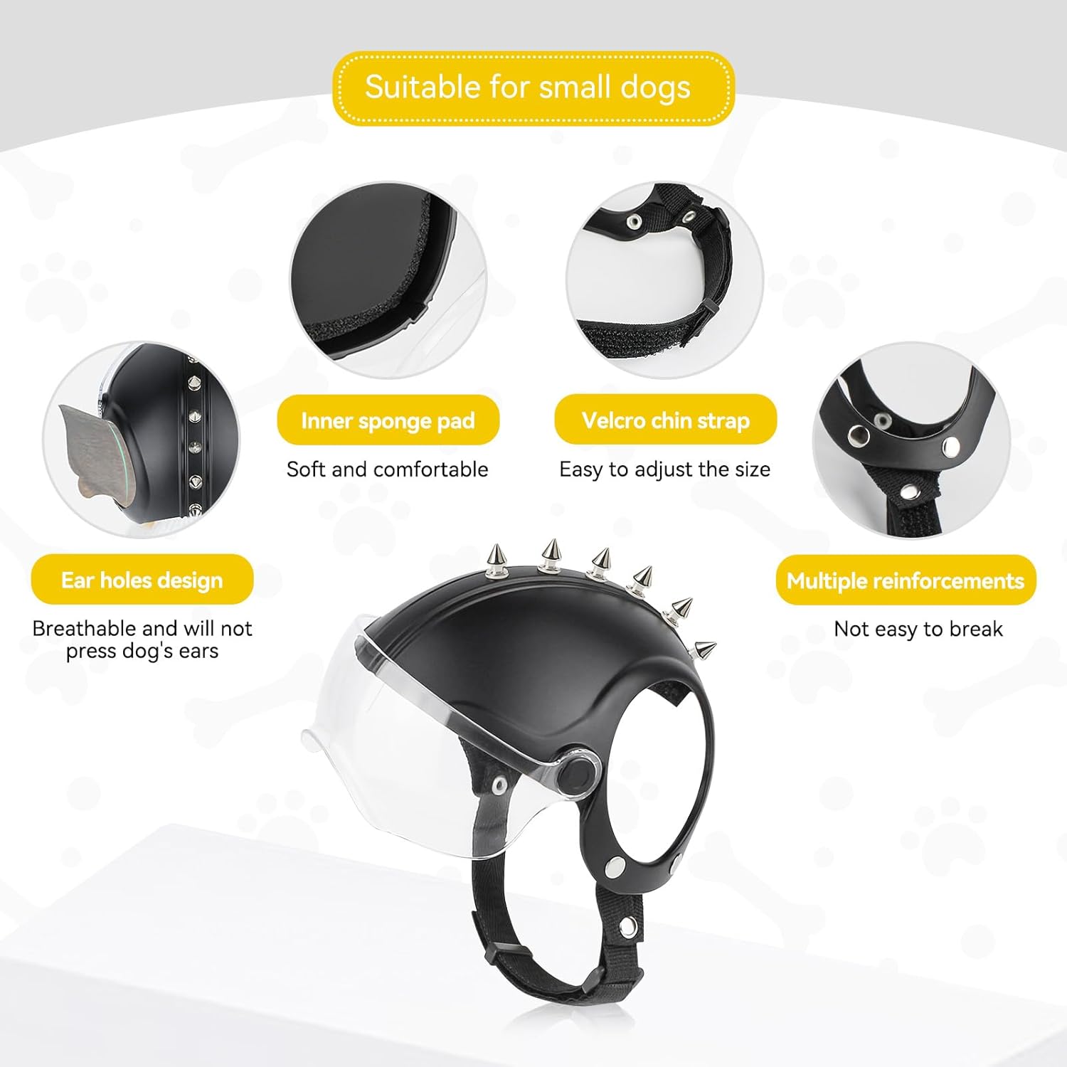 Small Dog Helmet Pet Motorcycl - Motorcycle Gear Dogs recension och pris