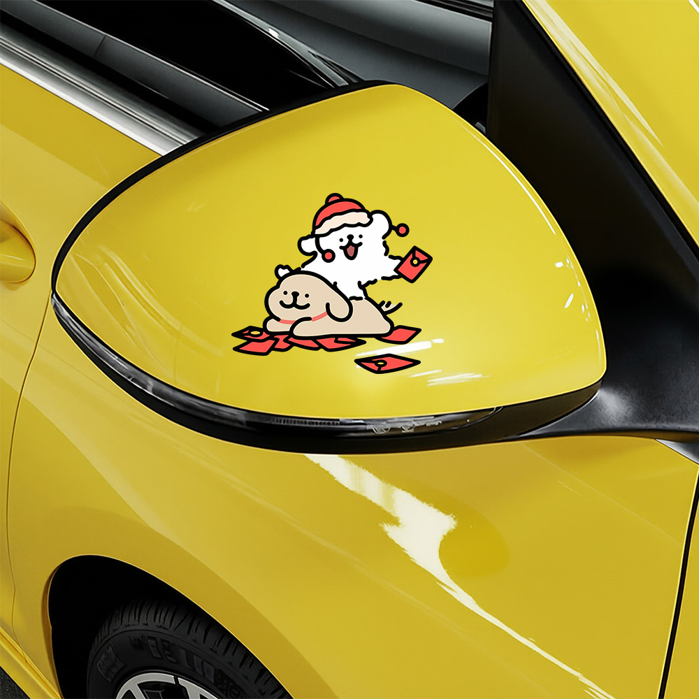 Cartoon Puppy Maltese Car Stic - Motorcycle Gear Dogs recension och pris