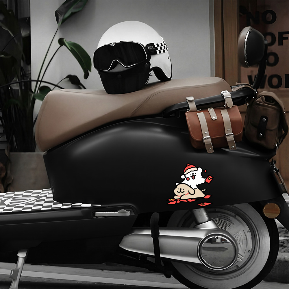 Cartoon Puppy Maltese Car Stic - Motorcycle Gear Dogs recension och pris