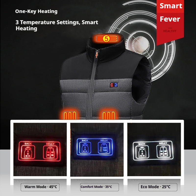 Heated Vest Unisex Charging He - Motorcycle Gear Vest recension och pris