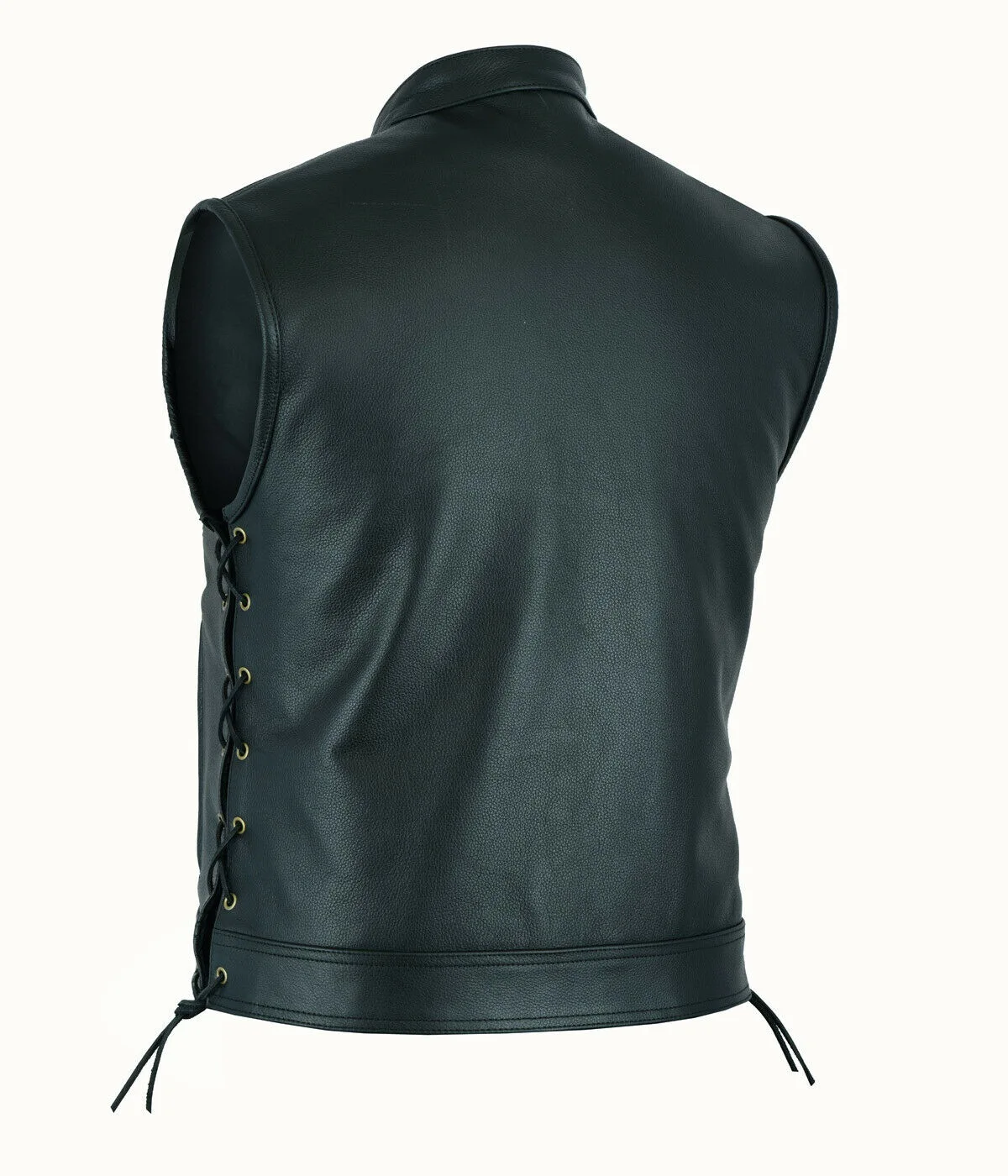 Vest Leather Punk Fashion Casu - Motorcycle Gear Vest recension och pris
